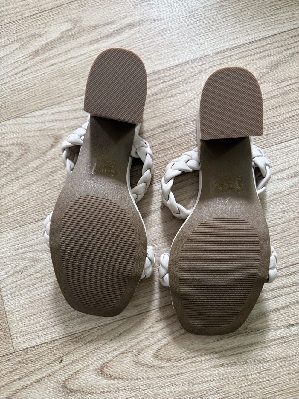 DV by Dolce Vita Braided Double-Strap Slide Sandals in Cream - Picture 4 of 5
